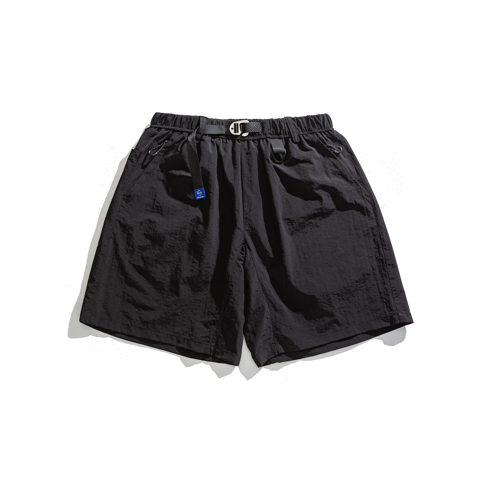 Simple Quick-Dry Loose Fit Outdoor Casual Men's 5-Panel Shorts