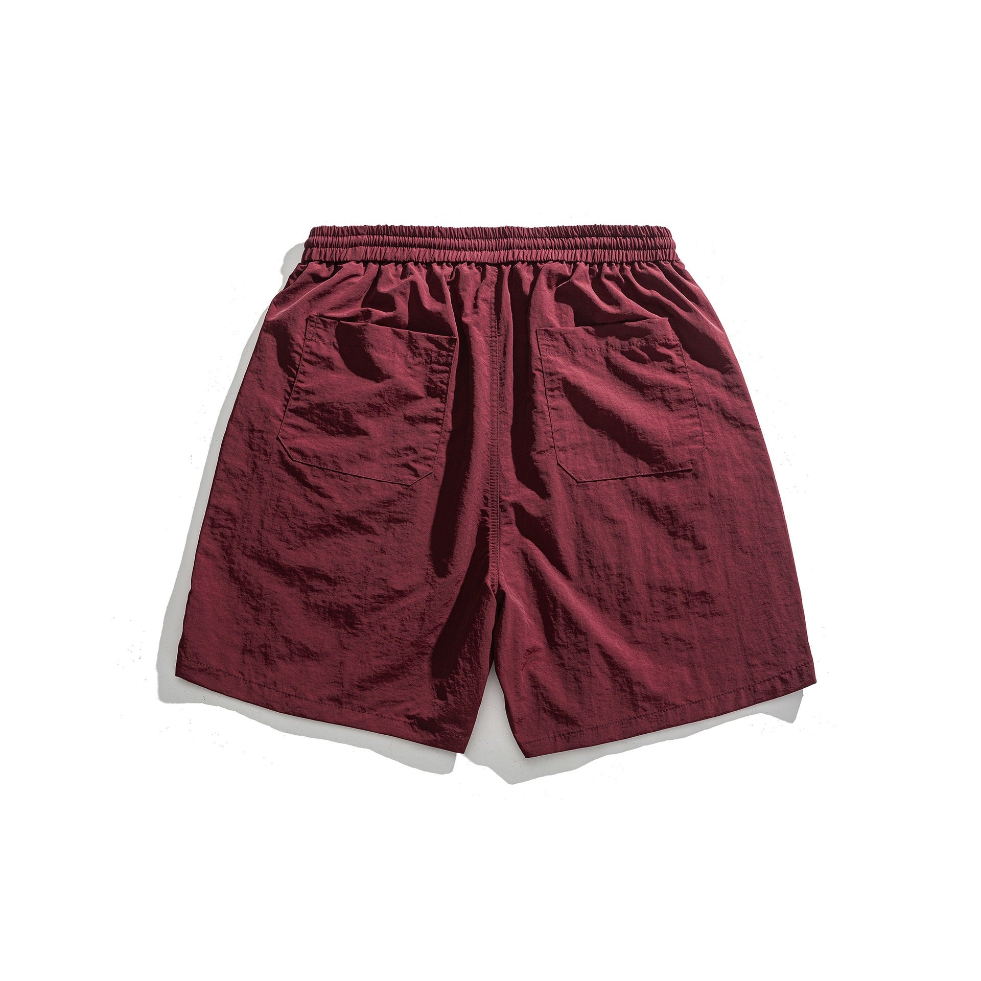 Loose Sport Shorts with Simple Letter Embroidery Design