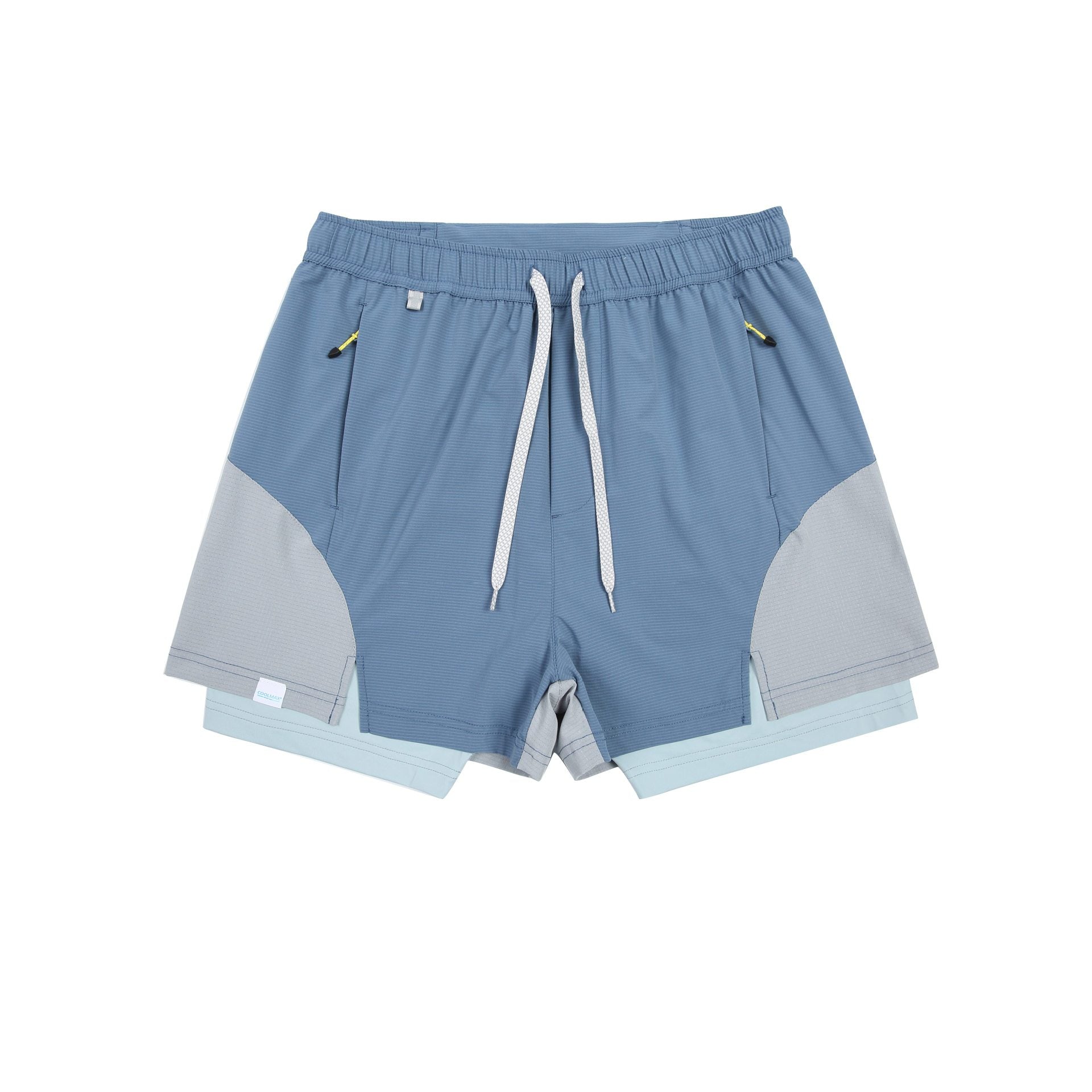 Outdoor Quick-Dry Running Shorts Color-Blocked Design with Anti-See-Through Feature