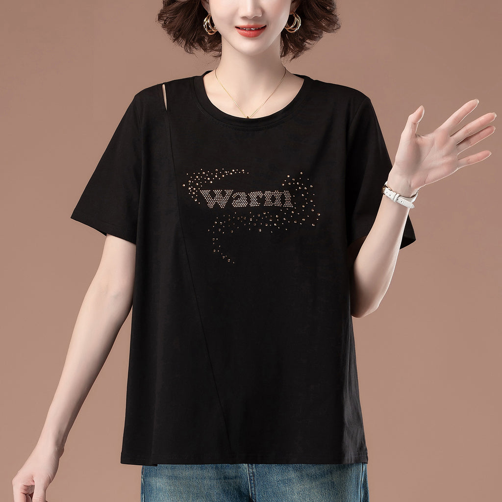 Loose round neck top